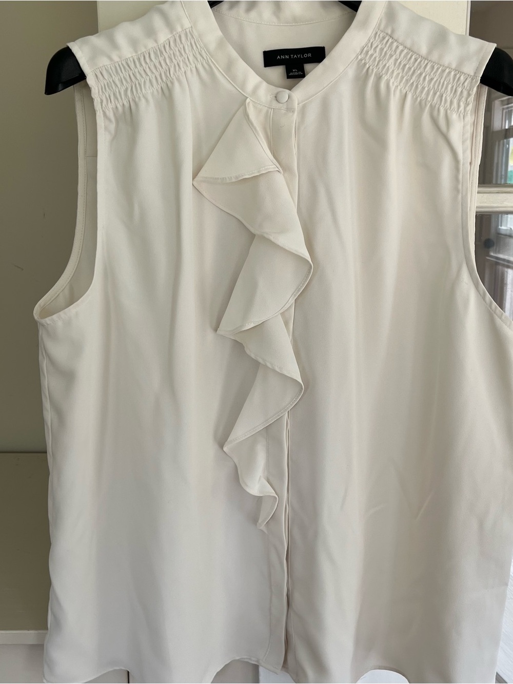 Ann Taylor Ruffle Front Blouse - Picture 3 of 7